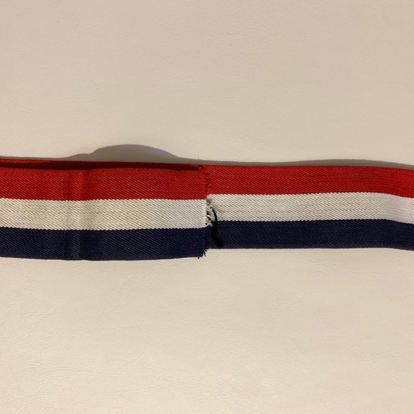 RARE Vintage Nautical Stretch Stripe Belt w/ Clasp - Picture 9 of 10